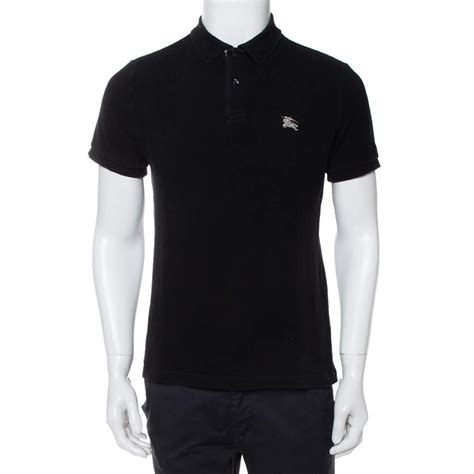 burberry brit pique polo sale|Cotton Polo Shirt in Black .